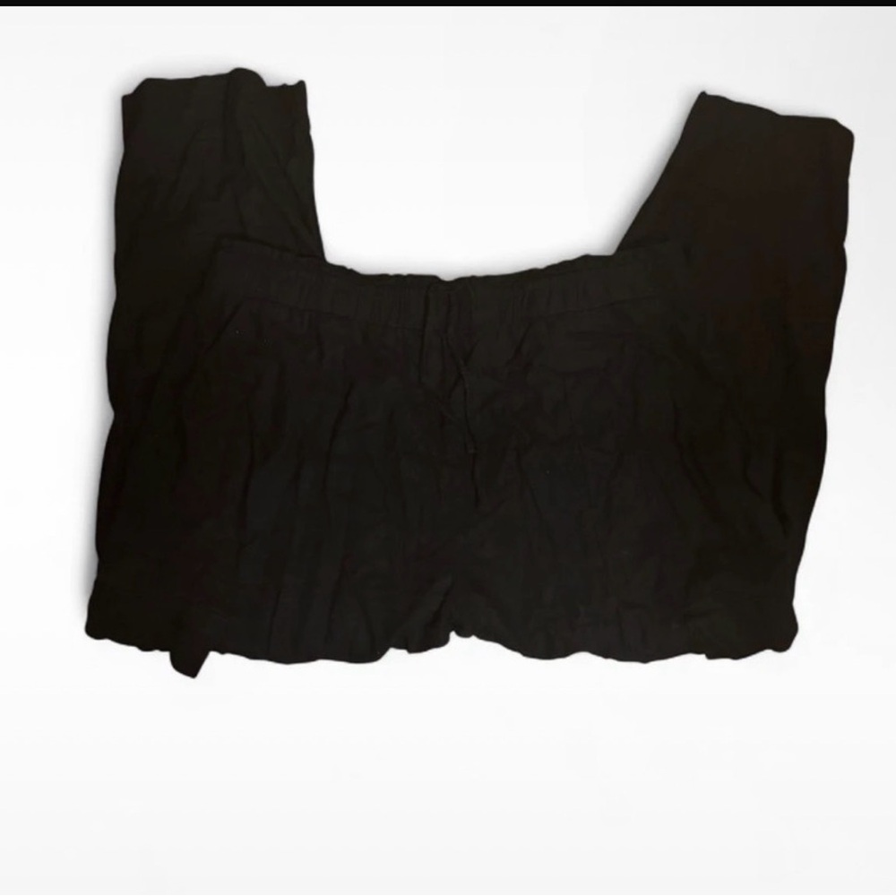 Black Wide-Leg Pants